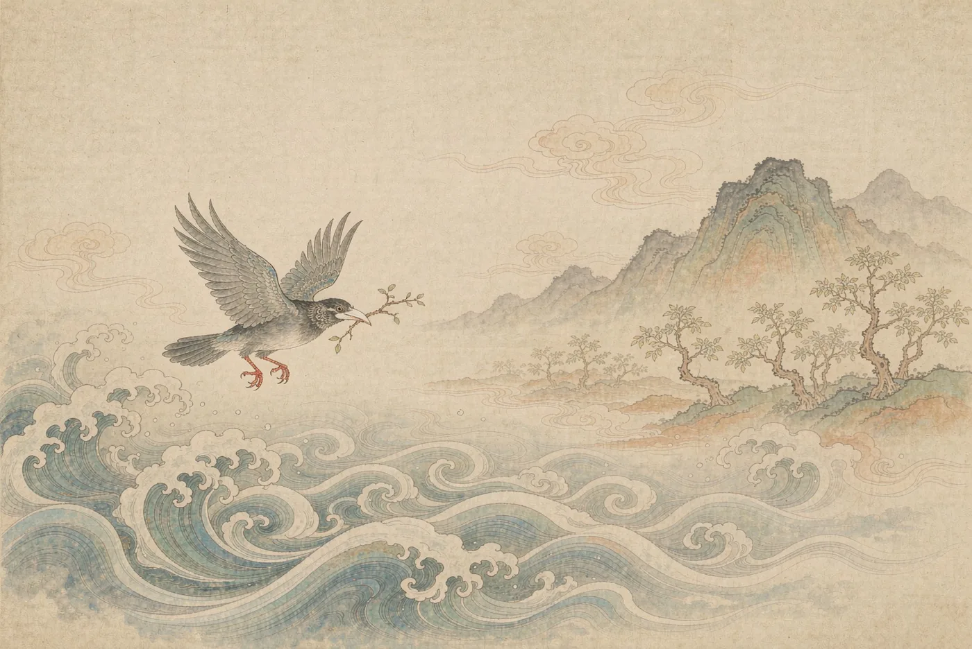 精卫填海封面