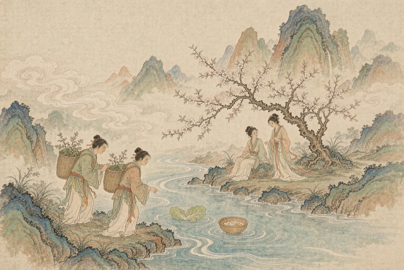 刘晨阮肇入天台封面